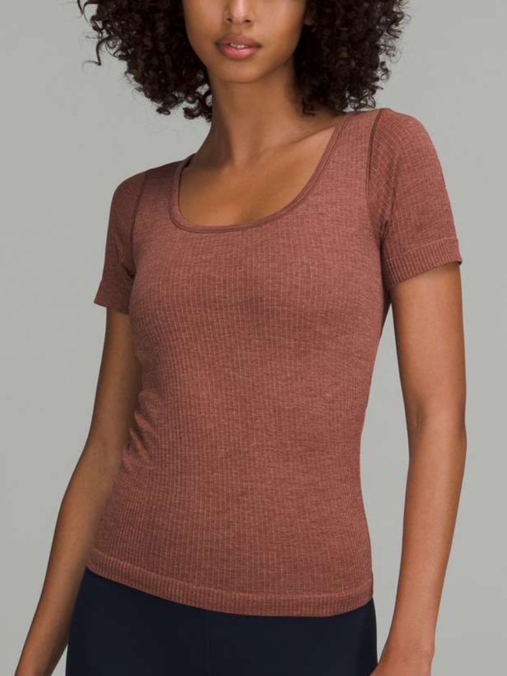 Lululemon Ebb to Street Short Sleeve Top - Ancient Copper